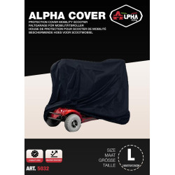 HOES ALPHA COVER SCOOTMOBIEL COVER L 165X75X125CM - A KWALITEIT (200D)