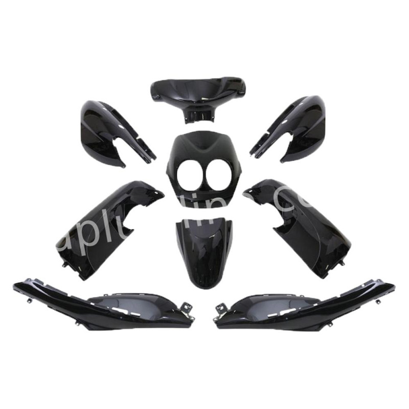 PLAATSET APLUS PASSEND OP YAMAHA NEO'S 9 DELIG MAT ZWART