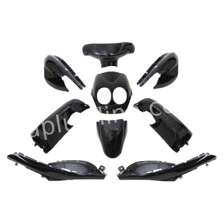 PLAATSET APLUS PASSEND OP YAMAHA NEO'S 9 DELIG MAT ZWART