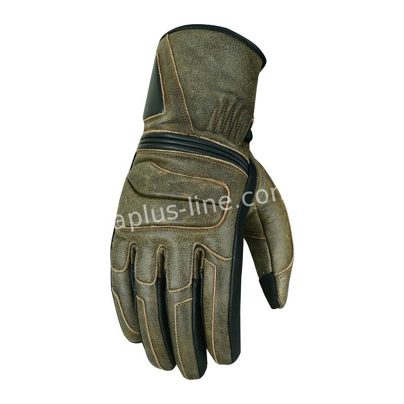 HANDSCHOEN ALPHA STYLING RETRO BROWN LEATHER - S