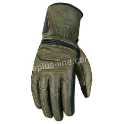 HANDSCHOEN ALPHA STYLING RETRO BROWN LEATHER - M