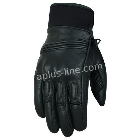 HANDSCHOEN ALPHA STYLING STYLO BLACK LEATHER - M