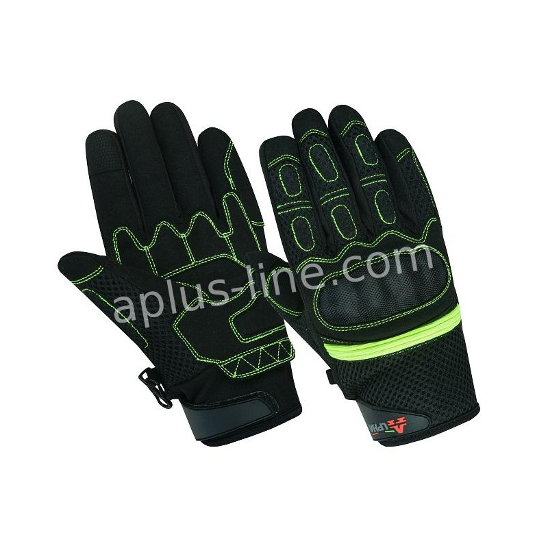 HANDSCHOEN ALPHA STYLING CITTA ZWART/FLUOR - L