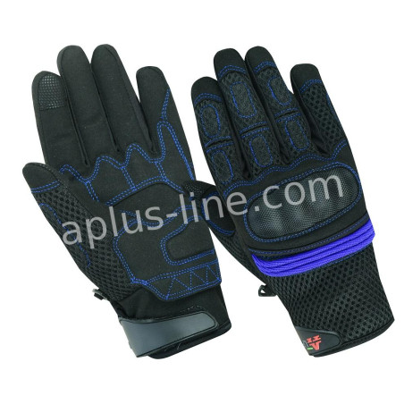 HANDSCHOEN ALPHA STYLING CITTA ZWART/BLAUW - S