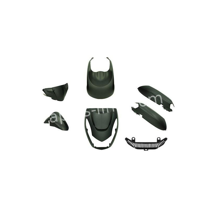 PLAATSET APLUS PASSEND OP KISBEE EURO4/5 MODEL 7-DELIG - MAT ZWART