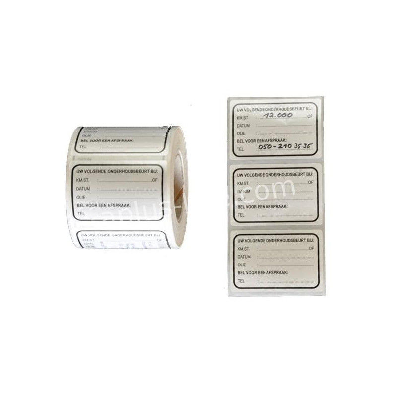 CONTROLESTICKERS 1850 STUKS