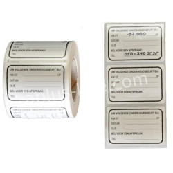 CONTROLESTICKERS 650 STUKS