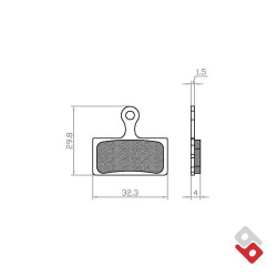 REMBLOKSET BRENTA BR22PT KNAAP/RDT/DON SOURIS-CAPO FATBIKE - PERFORMANCE (E-MARK)