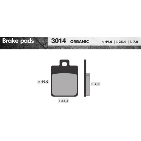 REMBLOKSET BRENTA BR3014 LXV, VESPA S, LX, ZIP SP,FIDDLE 3, SYMPHONY ST, SR, JET 14 (E-MARK)